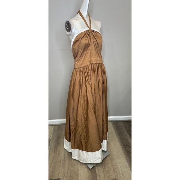 Alice + Olivia BEATRIX SWEETHEART TIE NECK DRESS Size US 12 $595 - Picture 12 of 13